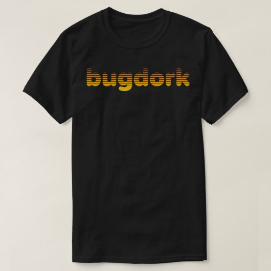 T-shirt Bugdork Retro logo Sunset by The Bug Chicks Premiu (Design devant)