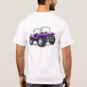 T-shirt Buggy opentop mauve 2print avant/arrière (Dos)