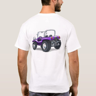 T-shirt Buggy opentop mauve 2print avant/arrière