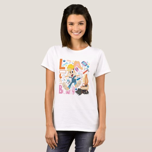 T-shirt BUGS BUNNY BUILDERS™| Lola Bunny Work Tools (Devant entier)