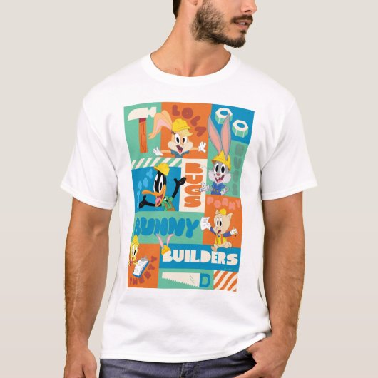 T-shirt BUGS BUNNY BUILDERS™| Motif de grille de caractère (Devant)