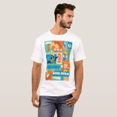 T-shirt BUGS BUNNY BUILDERS™| Motif de grille de caractère (Devant entier)
