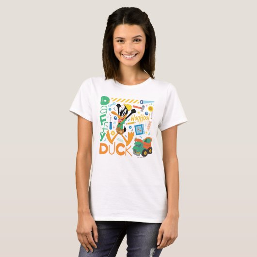 T-shirt BUGS BUNNY BUILDERS™| Outils de travail DAFFY DUCK (Devant entier)