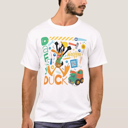 T-shirt BUGS BUNNY BUILDERS™| Outils de travail DAFFY DUCK (Devant)