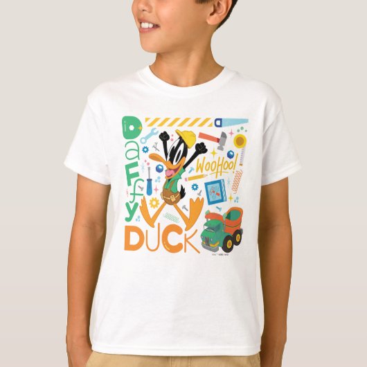 T-shirt BUGS BUNNY BUILDERS™| Outils de travail DAFFY DUCK (Devant)