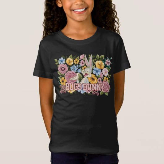 T-Shirt BUGS BUNNY™ Floral Embroidery Graphic (Devant)