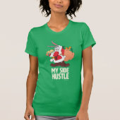T-shirt BUGS BUNNY™ Père Noël "My Side Hustle" (Devant)