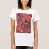 T-shirt Bugs de Doodle sur corail rouge (Devant)