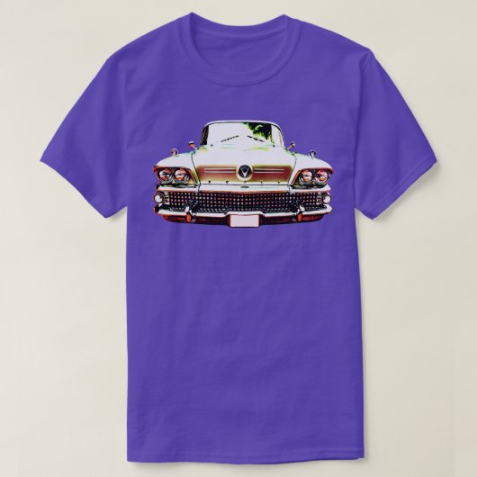 T-shirt Buick Riviera 1950 classique américain à fort cont (Design devant)