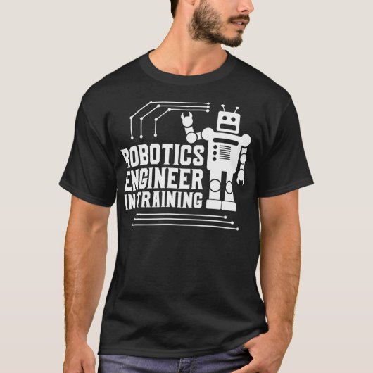 T-shirt Builder Robot Lover Tee Robotics Engineer In Train (Devant)