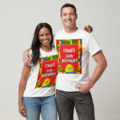 T-shirt Building Blocks Parent Birthday Fun Matching Party (Unisexe)