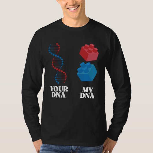 T-shirt Building Bock My DNA Master Builder Toy Bricks (Devant)