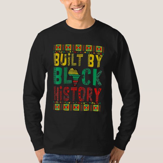 T-shirt Built By Black History BHM African Pride Month Men (Devant)
