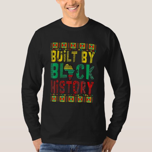T-shirt Built By Black History BHM African Pride Month Men (Devant)