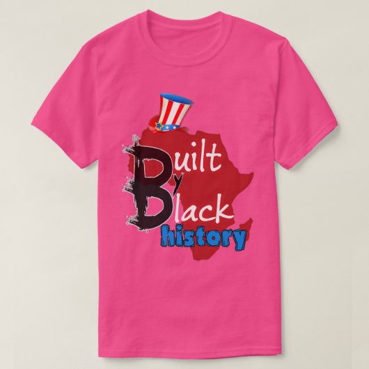 T-shirt BUILT bY BLACK HISTORY NBA BLACK MONTH (Design devant)