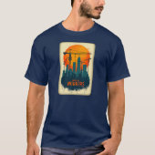 T-shirt Built by Workers City Builder Labor Day Design (Devant)