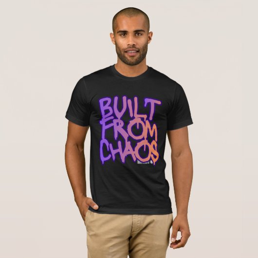 T-shirt Built From Chaos Graffiti  (Devant entier)
