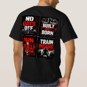 T-shirt “Built Not Born – Forgé par l’Effort” (Dos)