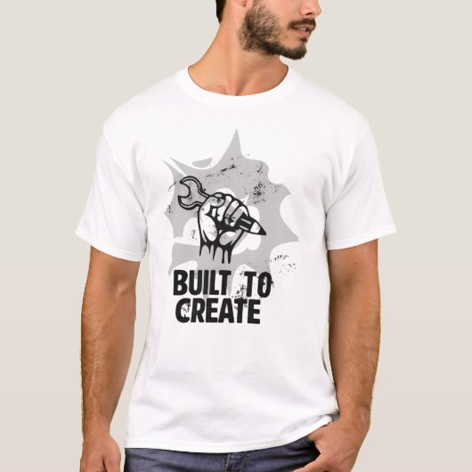 T-shirt Built to Create (Devant)