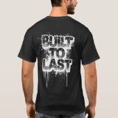 T-shirt BUILT TO LAST – Streetwise Text Art W (Dos)