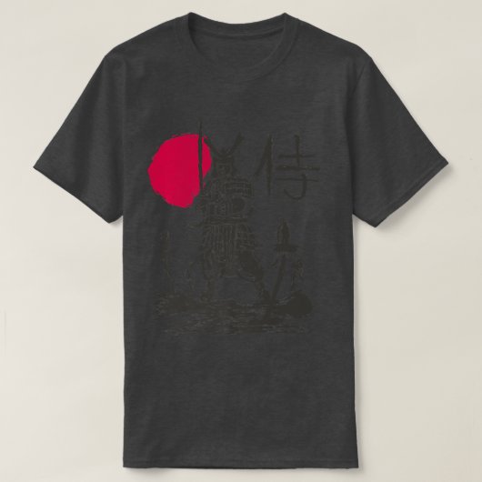 T-shirt Buke Samurai Warrior Sengoku Jidai Katana Fighter (Design devant)