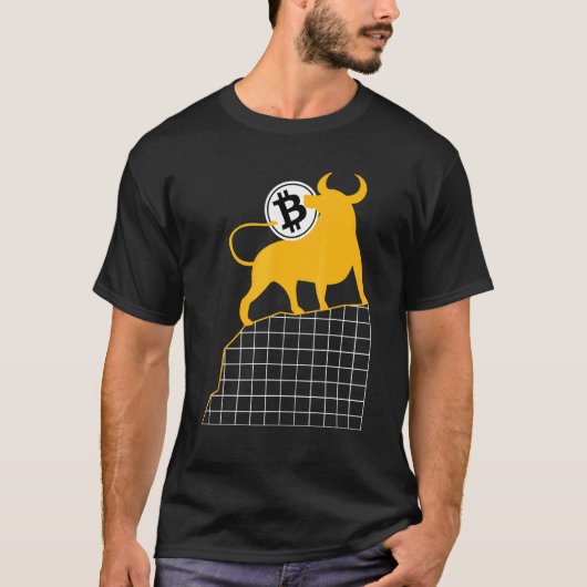 T-shirt Bulbe On Bitcoin Graphique Analyse Cryptomonnaie K (Devant)