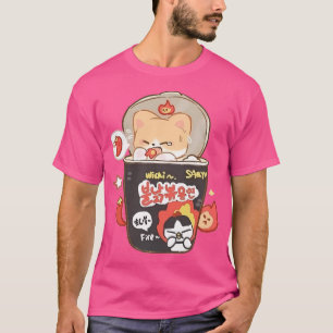T-shirt Buldak coréen nouilles Ramen Shiba