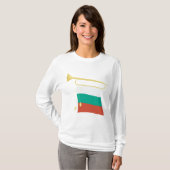 T-shirt Bulgarian Flag and Bugle (Devant entier)
