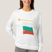 T-shirt Bulgarian Flag and Bugle (Devant)