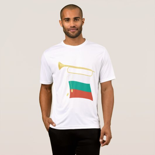 T-shirt Bulgarian Flag and Bugle (Devant entier)