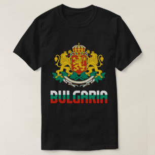 T-shirt Bulgarie Drapeau et blason Patriotique