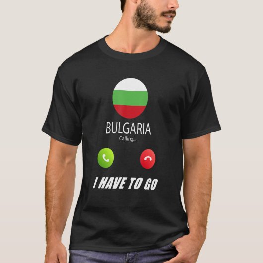 T-shirt Bulgarie Drapeau Souvenir La Bulgarie Appelle (Devant)