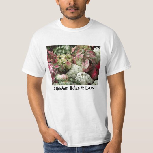 T-shirt BulkAssortPic, ampoules 4 de Caladium moins (Devant)