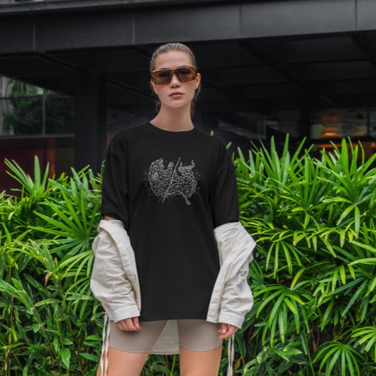 T-shirt Bull And Bear Geometric