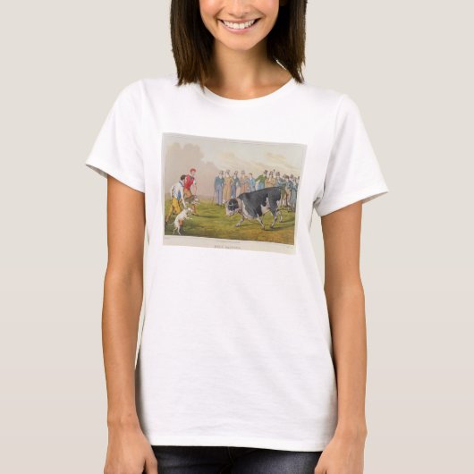 T-shirt 'Bull Baiting', pub.de Thomas McLean, 1820, (impri (Devant)