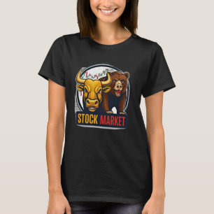 T-shirt Bull Bear Marché Forex Trader Capitalisme Capitali
