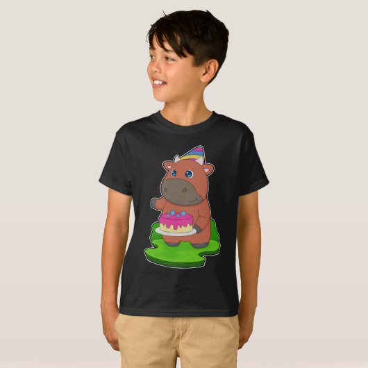 T-shirt Bull Birday Cake (Devant entier)