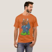 T-shirt Bull Bottle Vin rouge (Devant entier)