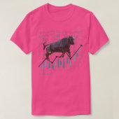 T-shirt Bull Chart stock avec des formules encaisser (Design devant)