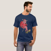 T-shirt Bull Christmas Skateboard (Devant entier)