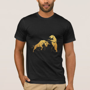 T-shirt Bull contre Bear Battle - Stock Market & Forex Tra