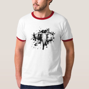 T-shirt Bull Elephant en noir Splash Choisissez votre Arri