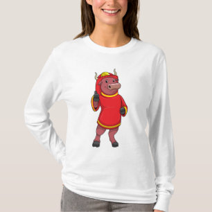 T-shirt Bull en tant que pompier avec casque