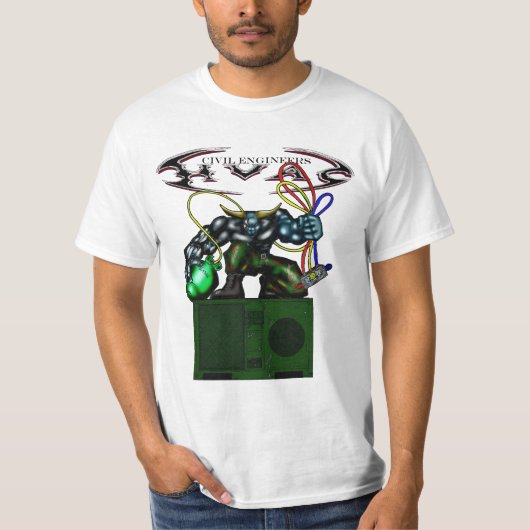 T-shirt Bull HVAC sur FDECU (Devant)