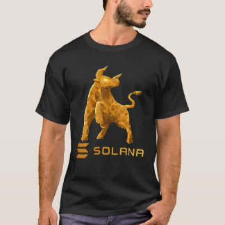 T-shirt Bull Market Solana SOL Pièce À La Lune Crypto Tok