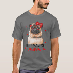 T-shirt Bull Mastiff Mama Chien Bandana Cadeaux Amoureux d
