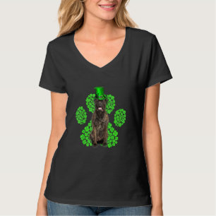 T-shirt Bull Mastiff Shamrock C St Patrick's Day