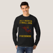 T-shirt Bull Rider Bull Rodeo (Devant entier)
