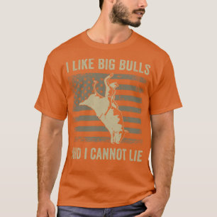 T-shirt Bull Rider Rodeo Bull Rider Western J'aime Big Bu