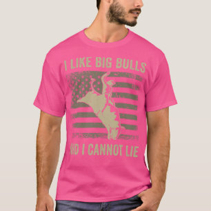 T-shirt Bull Rider Rodeo Bull Rider Western J'aime Big Bu